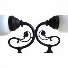 Set of 2 Art Nouveau Brass Wall Lights - 4749600