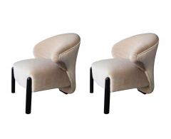 Set of 2 Calla Lily Chairs in the Style of Saporiti - 69672