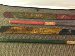 Set of 2 Hand Painted Inspirational Rowing Oars or Paddles Priced Individually - 2542695