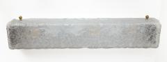 Set of 2 Murano Icy Glass Rectangular Wall Lights Contemporary - 4334044