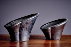Set of 2 Sculptural Ceramic Planters France 1960s - 4388939