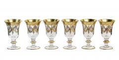 Set of 24 Pcs Vintage Italian Arte Italica Medici 24k Gilt Glasses - 3895153