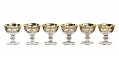 Set of 24 Pcs Vintage Italian Arte Italica Medici 24k Gilt Glasses - 3895154