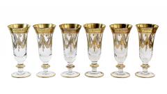 Set of 24 Pcs Vintage Italian Arte Italica Medici 24k Gilt Glasses - 3895157