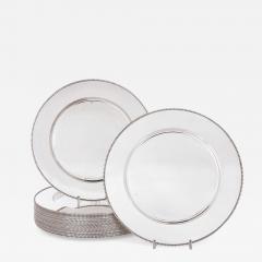 Set of 24 silver underplates - 3496558