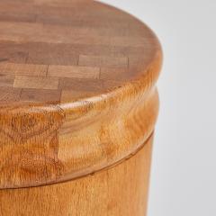 Set of 3 1960s California Handcrafted Wood Storage Side Tables - 3440390