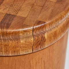 Set of 3 1960s California Handcrafted Wood Storage Side Tables - 3440392