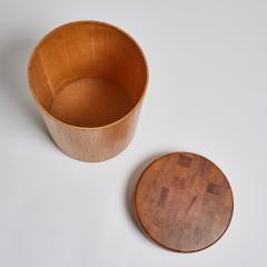 Set of 3 1960s California Handcrafted Wood Storage Side Tables - 3440393