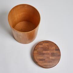 Set of 3 1960s California Handcrafted Wood Storage Side Tables - 3440394