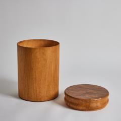 Set of 3 1960s California Handcrafted Wood Storage Side Tables - 3440395