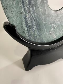 Set of 3 19th Century Chinese Jade Discs on Stands - 4628357