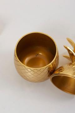 Set of 3 Brass Pineapple Ice Buckets or Candy Boxes - 799157