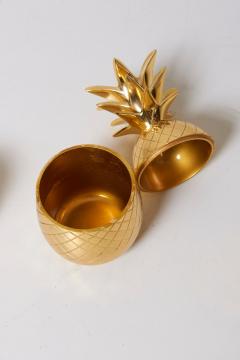 Set of 3 Brass Pineapple Ice Buckets or Candy Boxes - 799159