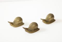 Set of 3 Bronze Snails France - 3260100