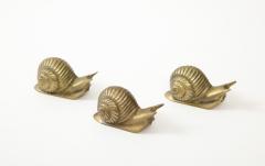 Set of 3 Bronze Snails France - 3260102