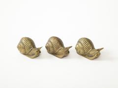 Set of 3 Bronze Snails France - 3260104