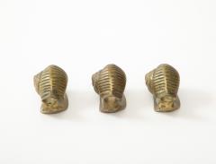 Set of 3 Bronze Snails France - 3260105