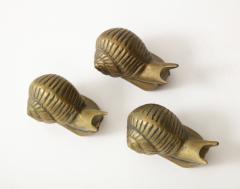 Set of 3 Bronze Snails France - 3260106