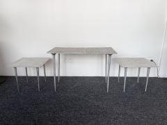 Set of 3 Cast Metal Coffee Side Tables Italy 1990s - 2722203