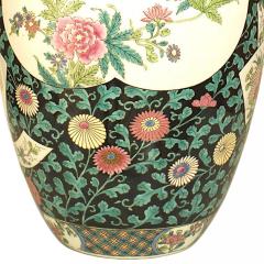 Set of 3 Chinese Style Black and White Porcelain Temple Jars - 4634169