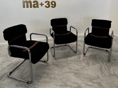 Set of 3 Dining Chairs By Guido Faleschini for Hermes 1980s - 3291278
