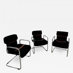 Set of 3 Dining Chairs By Guido Faleschini for Hermes 1980s - 3293568