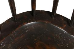 Set of 3 English Windsor Style Black Armchairs - 4657554