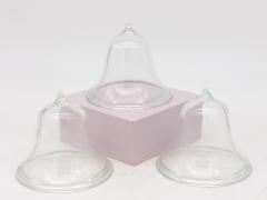 Set of 3 Glass Garden Cloches English Mid 20th c  - 3633715