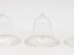 Set of 3 Glass Garden Cloches English Mid 20th c  - 3633720