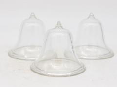 Set of 3 Glass Garden Cloches English Mid 20th c  - 3633741