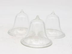 Set of 3 Glass Garden Cloches English Mid 20th c  - 3633749