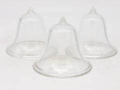 Set of 3 Glass Garden Cloches English Mid 20th c  - 3633767