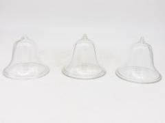 Set of 3 Glass Garden Cloches English Mid 20th c  - 3633768