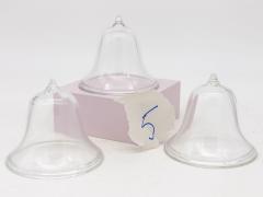 Set of 3 Glass Garden Cloches English Mid 20th c  - 3633769