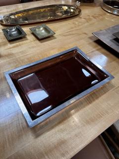 Set of 3 Italian Decorative Vintage Tray 1980s - 3277256
