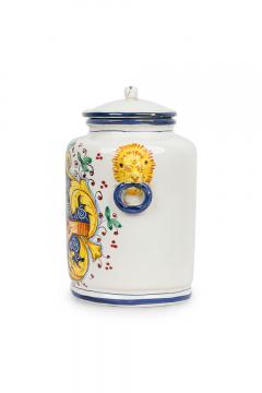Set of 3 Italian Mid Century Style Ceramic Food Canisters - 4197158