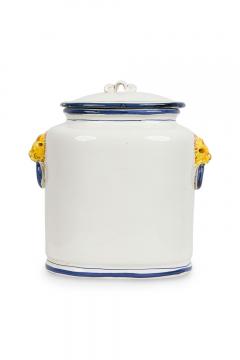 Set of 3 Italian Mid Century Style Ceramic Food Canisters - 4197159
