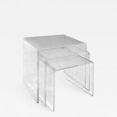 Set of 3 Lucite Nesting Tables 1970s - 734477