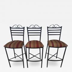 Set of 3 Metal Tempo Industries Barstools - 3834606