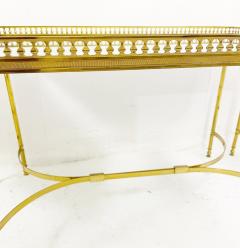 Set of 3 Modular Brass and Glass Side Tables - 2499624