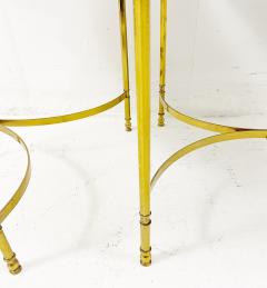 Set of 3 Modular Brass and Glass Side Tables - 2499625