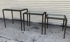 Set of 3 Nesting Tables in Antique Brass - 1276160