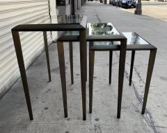 Set of 3 Nesting Tables in Antique Brass - 1276166