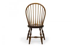 Set of 3 Rustic Windsor Back Carved Oak Side Chairs - 4170320