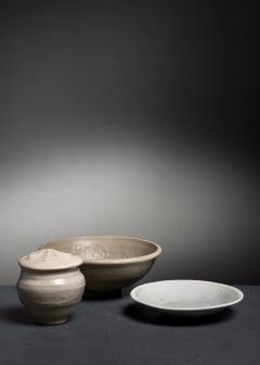 Set of 3 Song Ming dynasty monochrome wares - 4034674