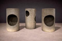 Set of 3 Stools in Fiber Cement Unknown 1960s - 4550837