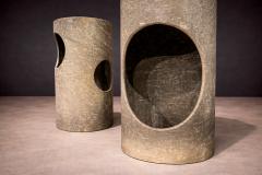 Set of 3 Stools in Fiber Cement Unknown 1960s - 4550839