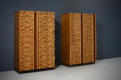 Set of 3 Wall Panels and 2 Cabinets by Stefano dAmico Italy 1975 - 3247602