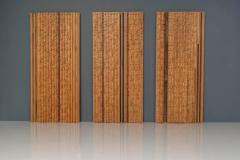 Set of 3 Wall Panels and 2 Cabinets by Stefano dAmico Italy 1975 - 3247675