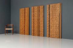 Set of 3 Wall Panels and 2 Cabinets by Stefano dAmico Italy 1975 - 3247677